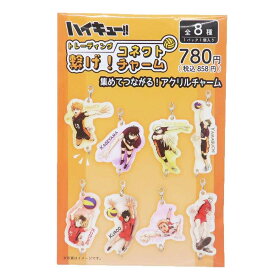 【最大1000円OFFクーポン！】ハイキュー！！ グッズ ファスナーマスコット トレーディング繋げ！コネクトチャーム 全8種 少年ジャンプ ティーズファクトリー コレクション雑貨 アニメキャラクター メール便可 シネマコレクション