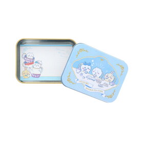 【ポイント10倍 & クーポン！】ちいかわ メモ帳 缶入りメモ ティータイムA サンスター文具 新学期準備文具 キャラクター グッズ シネマコレクション