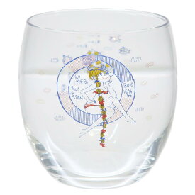 【最大1000円OFFクーポン！】＼期間限定SALE価格／水森亜土 ガラスコップ ラウンドグラス うきわ ワタナベ プレゼント キャラクター グッズ シネマコレクション