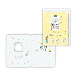 ディズニー グリーティングカード 赤ちゃん誕生お祝い DN銀箔みんなでお祝い2 日本ホールマーク バースデーカード キャラクター メッセージカード グッズ メール便可 シネマコレクション