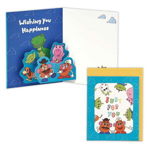 トイストーリー ミニカード 多目的 立体カード DNポテトヘッド 仲間たち ディズニー 日本ホールマーク お礼 お祝い キャラクター メッセージカード グッズ メール便可 シネマコレクション