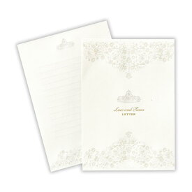 【ポイント10倍 & クーポン！】便箋 レターパッド レース＆ティアラ2 日本ホールマーク 手紙 便せん グッズ メール便可 シネマコレクション