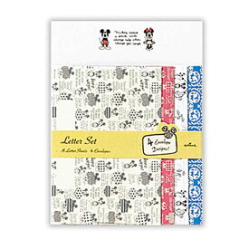 【ポイント10倍 & クーポン！】ミッキー＆ミニー 手紙セット レターセット DNスマイルM＆M2 ディズニー 日本ホールマーク 便箋＆封筒 キャラクター かわいい グッズ メール便可 シネマコレクション