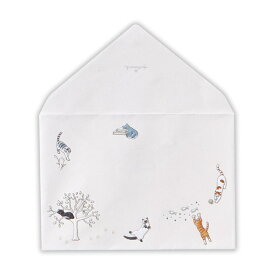 【ポイント10倍 & クーポン！】封筒 レターパッド用封筒 猫のんびり2 日本ホールマーク 手紙 おしゃれ グッズ メール便可 シネマコレクション