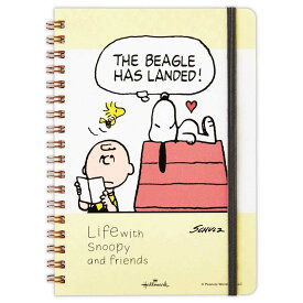 スヌーピー リングノート B6 サイズ SNLFイエロー Life with Snoopy and Friends ピーナッツ 日本ホールマーク 新学期準備文具 キャラクター グッズ メール便可 シネマコレクション