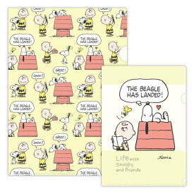スヌーピー A4＆A5 クリアファイル セット クリアフォルダ SNLFイエロー Life with Snoopy and Friends ピーナッツ 日本ホールマーク 新学期準備文具 キャラクター グッズ メール便可 シネマコレクション