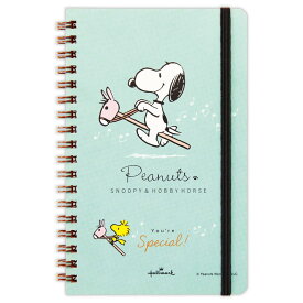 【ポイント10倍 & クーポン！】スヌーピー リングノート スリム変形サイズ SNYSグリーン You're Special ピーナッツ 日本ホールマーク 新学期準備文具 キャラクター グッズ メール便可 シネマコレクション