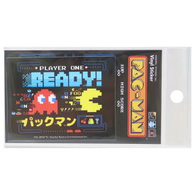 【最大1000円OFFクーポン！】ビニールステッカー ダイカットシール パックマン READY ゼネラルステッカー 耐水耐光 デコステッカー ゲームメール便可