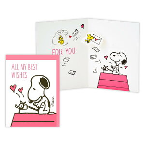 スヌーピー グリーティングカード 多目的 立体カード SNUVタイプライター ピーナッツ 日本ホールマーク サンキューカード キャラクター メッセージカード グッズ メール便可 シネマコレクシ