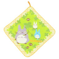 【ポイント10倍 & クーポン！】となりのトトロ ループタオル トトロたちとクローバー スタジオジブリ 丸…