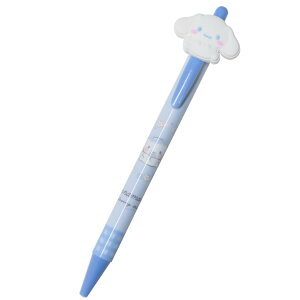 シナモロール ボールペン ラバーマスコット付きボールペン 0.5mm 新入学 サンリオ カミオジャパン 新学期準備文具 かわいい キャラクター グッズ メール便可 シネマコレクション