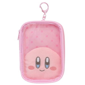 星のカービィ ミニポーチ もこもこポケット付きアクスタケース にっこり サンアート 小物入れ 推し活 キャラクター グッズ メール便可 シネマコレクション