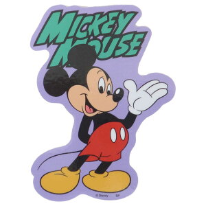 ミッキーマウス ダイカットシール キャラクターステッカー ロゴ ディズニー スモールプラネット ダイカットビニールステッカー デコシール 耐水性 キャラクター グッズ メール便可 シネマ