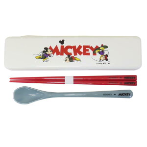 ミッキーマウス コンビセット お箸&スプーンセット ディズニー 大西賢製販 ランチグッズ キャラクター グッズ メール便可 シネマコレクション