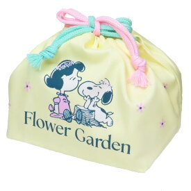 スヌーピー ランチ巾着 ランチバッグ FLOWER GARDEN ピーナッツ 大西賢製販 お弁当きんちゃく キャラクター グッズ メール便可 シネマコレクション