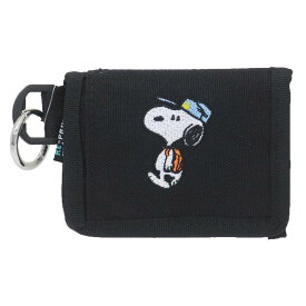 【ポイント10倍 & クーポン！】スヌーピー 小銭入れ RE-PET 2つ折りコインポーチ BK ピーナッツ マリモクラフト コインケース キャラクター グッズ メール便可 シネマコレクション