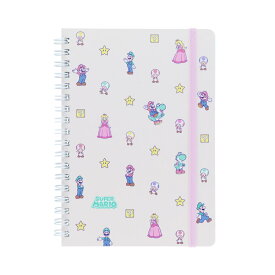 【ポイント10倍 & クーポン！】スーパーマリオブラザーズ リングノート WリングノートB6 味方 新入学 サンスター文具 新学期準備文具 キャラクター グッズ メール便可 シネマコレクション