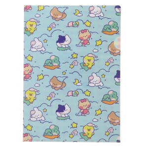 LINE FRIENDS minini クリアフォルダー シングルクリアファイル A4 A 新入学 サンタン 新学期準備文具 キャラクター グッズ メール便可 シネマコレクション