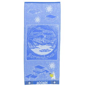 ムーミン フェイスタオル パイルジャガードロングタオル オーガニックコットン 本とムーミン 北欧 丸眞 汗拭きタオル アップリケ刺繍 キャラクター グッズ メール便可 シネマコレクション
