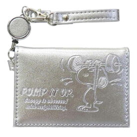 【ポイント10倍 & クーポン！】スヌーピー 定期入れ 2つ折りパスケース メタリックスヌーピー SI ピーナッツ マリモクラフト ICカードケース キャラクター グッズ メール便可 シネマコレクション