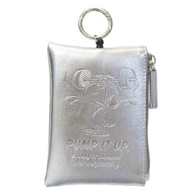 【ポイント10倍 & クーポン！】スヌーピー 定期入れ パスポーチ メタリックスヌーピー SI ピーナッツ マリモクラフト ICカードケース キャラクター グッズ メール便可 シネマコレクション