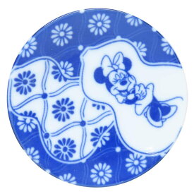 ミニーマウス 小皿 豆皿 ディズニー 三郷陶器 小粋染付 キャラクター グッズ メール便可 シネマコレクション