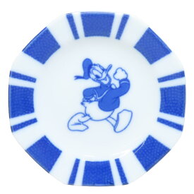 ドナルドダック 小皿 豆皿 ディズニー 三郷陶器 小粋染付 キャラクター グッズ メール便可 シネマコレクション