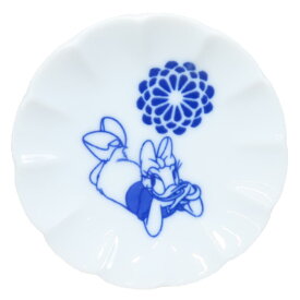 デイジーダック 小皿 豆皿 ディズニー 三郷陶器 小粋染付 キャラクター グッズ メール便可 シネマコレクション