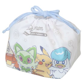 ポケットモンスター ランチ巾着 お弁当きんちゃくポーチ HAPPY HAPPY DAY！ ポケモン カミオジャパン 新学期準備 キャラクター グッズ メール便可 シネマコレクション