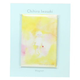 【ポイント10倍 & クーポン！】いわさきちひろ 磁石 ダイカットマグネット 赤い花を持つ少女 Green Flash プレゼント 絵本作家 グッズ メール便可 シネマコレクション