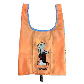 【ポイント10倍 & クーポン！】PINGUx松本セイジ ショッピングバッグ エコバッグMサイズ OR ロータスウイング お買い物かばん キャラクター グッズ メール便可 シネマコレクション