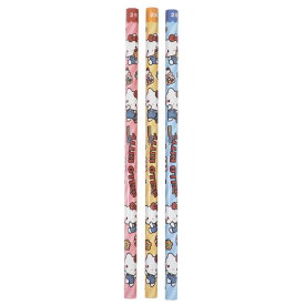 【ポイント10倍 & クーポン！】ハローキティ 鉛筆 2B 六角軸 3本入り サンリオ 山野紙業 新学期準備文具 筆記用具 小学生 中学生 キャラクター グッズ メール便可 シネマコレクション