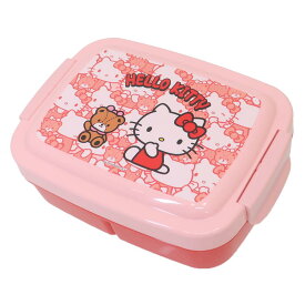 【ポイント10倍 & クーポン！】ハローキティ お弁当箱 仕切り一体型キッズランチボックス 840ml うしろうしろ サンリオ スケーター 一段ランチボックス キャラクター グッズ シネマコレクション