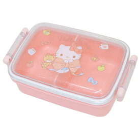 【ポイント10倍 & クーポン！】ハローキティ お弁当箱 抗菌食洗器対応ふわっとフタタイトランチボックス450ml 450ml ビックリボン サンリオ スケーター 一段ランチボックス キャラクター グッズ シネマコレクション