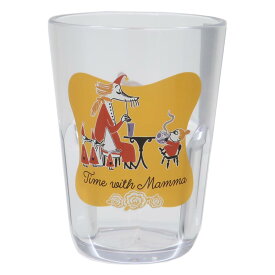 【ポイント10倍 & クーポン！】ムーミン プラカップ クリアタンブラー 370ml Time with Mamma ワンポイント 北欧 カミオジャパン プラコップ キャラクター グッズ シネマコレクション