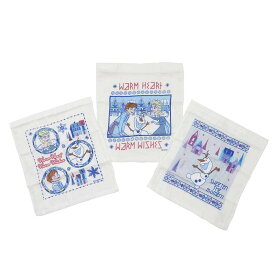 アナと雪の女王 おしぼりセット おしぼりタオル 3P ディズニー スケーター ハンドタオル キャラクター グッズ シネマコレクション