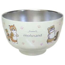 【ポイント10倍 & クーポン！】モフサンド 茶碗 真空二重お椀450ml にゃんぱんつ mofusand 東亜金属 保温 保冷 キャラクター グッズ シネマコレクション