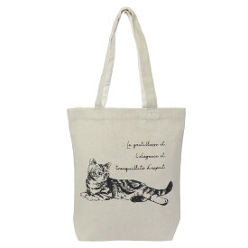 手提げかばん 線画トートバッグ シェリー ねこ ミントイン サブバッグ A4サイズ対応 かわいい グッズ メール便可 シネマコレクション