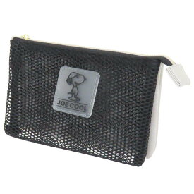 【ポイント10倍 & クーポン！】スヌーピー コスメポーチ Wフラットポーチ COOL SMILE ピーナッツ カミオジャパン 小物入れ キャラクター グッズ シネマコレクション