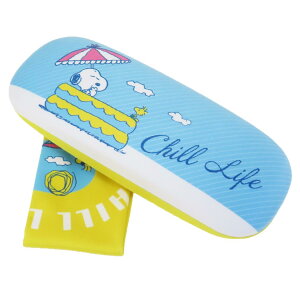 スヌーピー 眼鏡ケース メガネケース プール チルライフ ピーナッツ マリモクラフト ハードタイプ キャラクター グッズ シネマコレクション