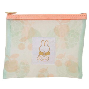 ミッフィー コスメポーチ メッシュポーチ fruits ディックブルーナ Green Flash 小物入れ 化粧ポーチ 絵本キャラクター グッズ メール便可 シネマコレクション