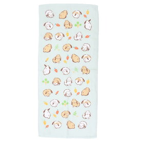 フェイスタオル 片面ガーゼプリントロングタオル ロップイヤーMT アニマル ミントイン 新生活 かわいい グッズ メール便可 シネマコレクション