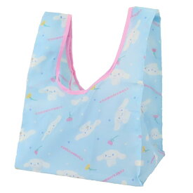シナモロール ショッピングバッグ ポケット付きプチエコバッグ ミント サンリオ ケイカンパニー お買い物かばん ミニサイズ キャラクター グッズ メール便可 シネマコレクション