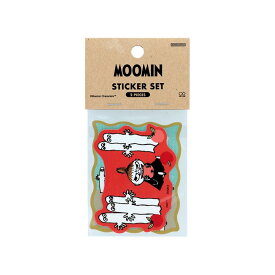 【ポイント10倍 & クーポン！】ムーミン ダイカットステッカー ステッカー2枚セット ニョロニョロ リトルミイ 北欧 サンスター文具 スマホデコ デコステッカー キャラクター グッズ メール便可 シネマコレクション