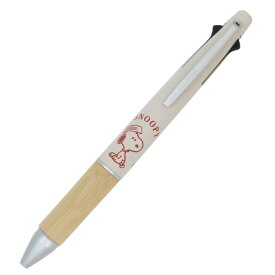 スヌーピー シャープペン＆黒赤青緑4色ボールペン ジェットストリーム4＆1 BAMBOO 多機能ペン 0.5 おすわり ピーナッツ カミオジャパン 新学期準備文具 三菱鉛筆 リフィル交換可能 キャラクター グッズ メール便可 シネマコレクション