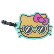 【最大1000円OFFクーポン！】ダイカットPVCケース ネームプレート ハローキティ 日焼けシリーズ ミント …