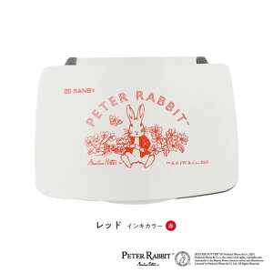ピーターラビット インクパッド スタンプパッド レッド 赤 フタバ 手帳デコ デコレーション 絵本キャラクター グッズ メール便可 シネマコレクション