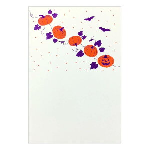 ROKKAKU こよみシリーズ POSTCARD こよみ季節はがき 1枚入り 10月 ハロウィン フタバ ポストカード 箔押し メッセージカード グッズ メール便可 シネマコレクション