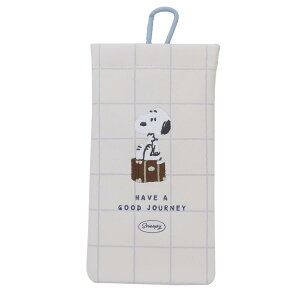 スヌーピー 眼鏡ケース カラビナ付きソフトメガネケース journey ピーナッツ マリモクラフト プレゼント キャラクター グッズ メール便可 シネマコレクション