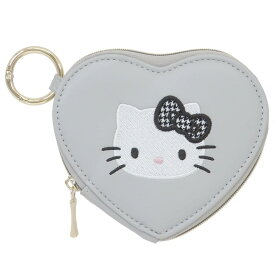 【ポイント10倍 & クーポン！】ハローキティ ミニポーチ ミニハートポーチ モノトーン サンリオ マリモクラフト 小物入れ キャラクター グッズ メール便可 シネマコレクション